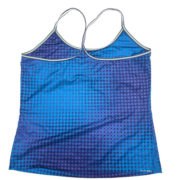 Vintage Y2K Reebok Blue Dot Racerback Tank Top Womens M Good Condition - Picture 5 of 7